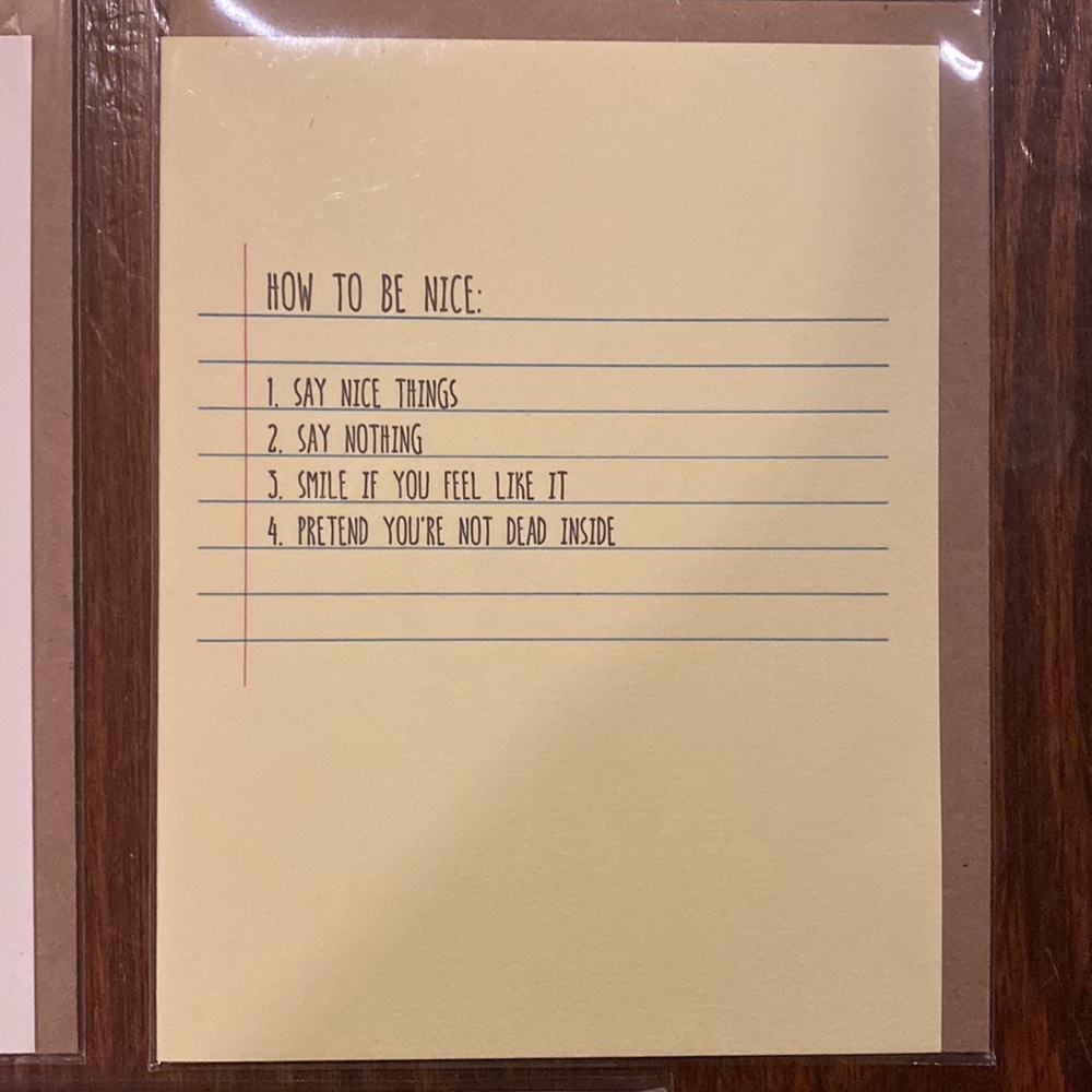 Set of 5 sarcastic, sassy notecards.high quality Sapling Press heavyweight cards - Picture 4 of 8